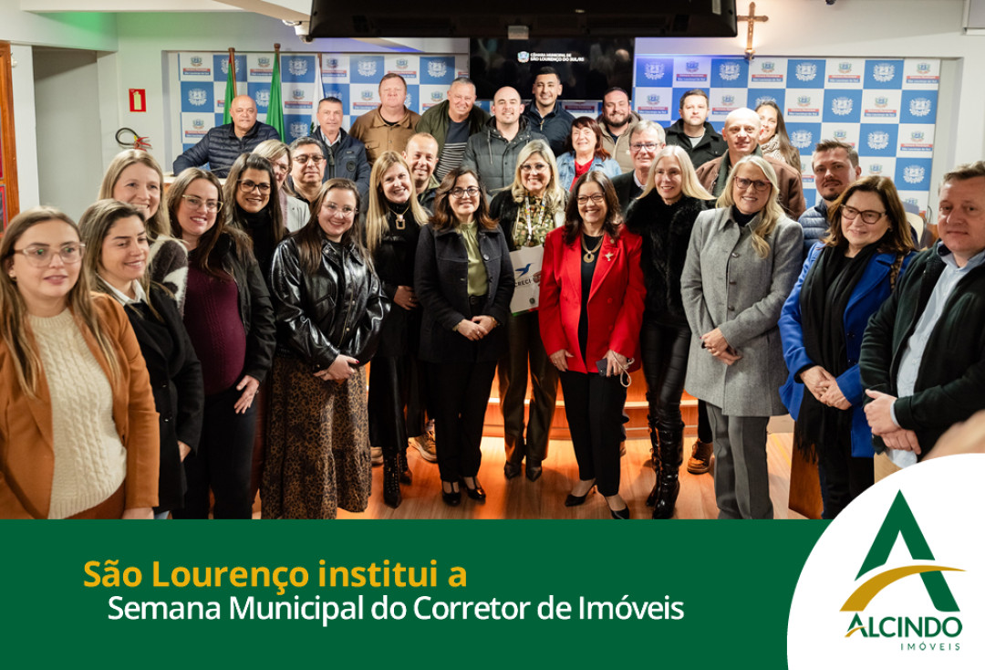 São Lourenço do Sul celebra a valorização dos Corretores de Imóveis com a instituição da Semana Municipal do Corretor de Imóveis